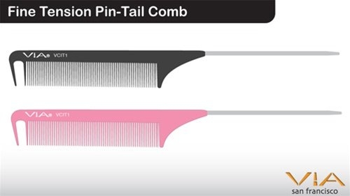 Via Fine Tension Pin-Tail Comb