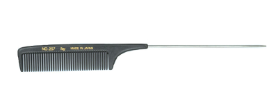 BW Boyd 257B Carbon Extra Long Metal Tail Comb
