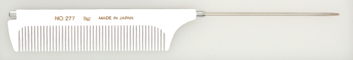 BW Boyd 277 Push Tail Comb - White